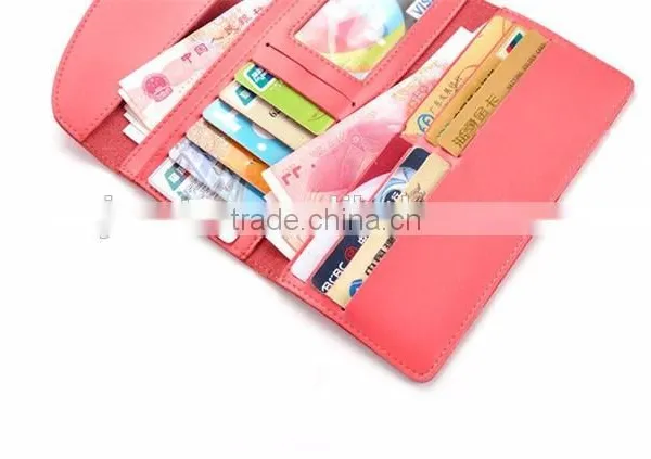 Top Sale Leather Long Card Holder Wallet New Customized Women Wallet 2016 photo-4