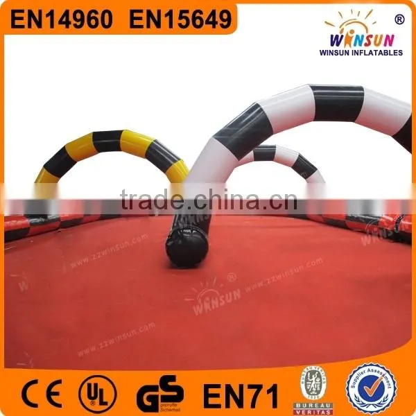 Funny Commercial Outdoor Custom Logo Inflatable Race Track for Sale photo-3