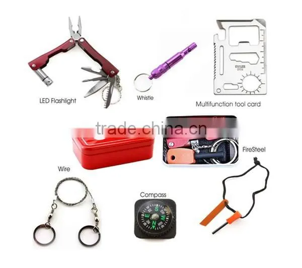 Outdoor Travel Portable SOS Emergency Equipment Survival Emergency Kits photo-2