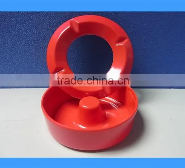 DCA009139RED Shiny RED Color Melamine Ashtray, Melamine Cigarette Ashtray, Round Ashtray photo-3