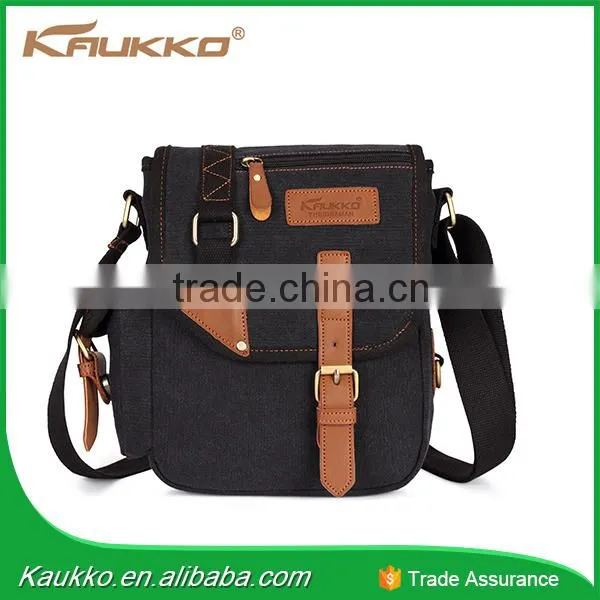 Multicolor Small Canvas Satchel Messenger Cross Body Cotton Bag photo-6