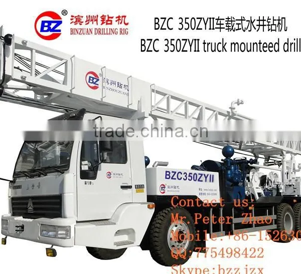 BZC350ZYII Truck Mounted Drilling Rig in Tanzania