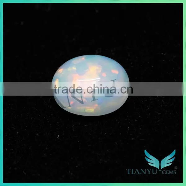 TianYu Gems African Opal Stone, Opal Cabochon Stones, Milky White Opal photo-2