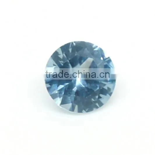 Loose Round Cut Spinel Light Blue Sapphire 1.0mm photo-2