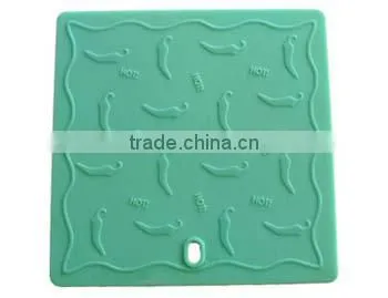 Express China Squareness Silicone Kitchen Products Cutting Boards Set-red ,orange,blue ,green photo-4