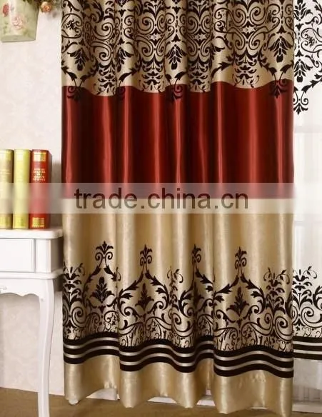 Customized Window Curtain Fabric Fire Retardant Blackout Fabric for Bedroom photo-3