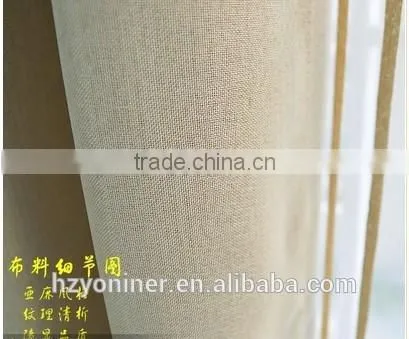 2015 Hot Sale 015 Linen Like Curtain Fabric ; Made up Curatin in Hotel or Home