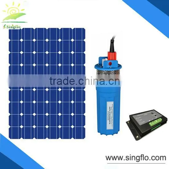 Singflo 4'' 24V 6LPM DC 24V Submersible Deep Well Water Pump Solar Battery System for Pool Watering
