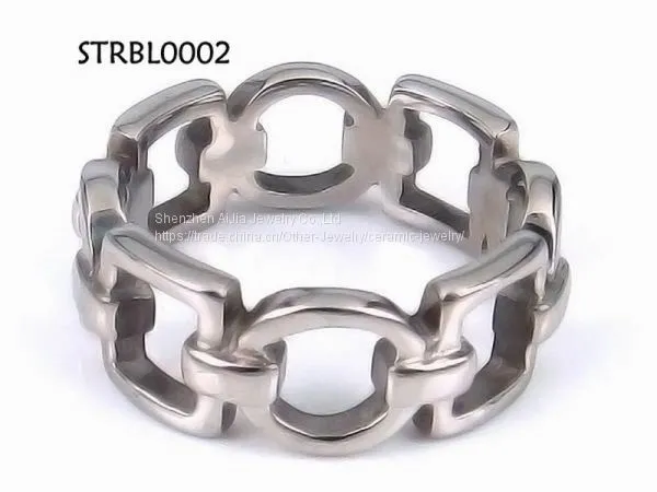 Personality Stainless Steel Rings Gold / Rose Gold , Metal Hollow Ring photo-2