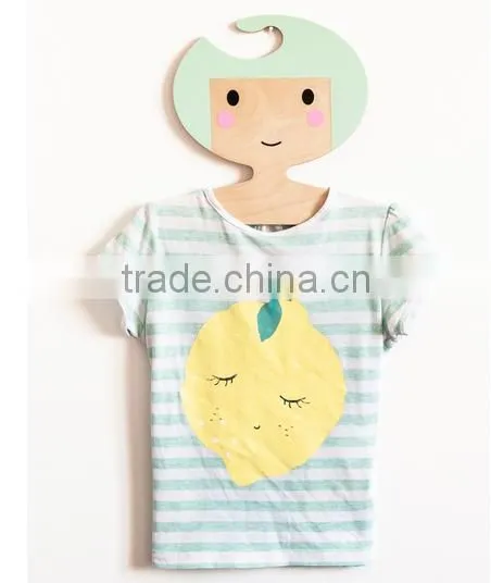 Top Wooden Hangers Flat Arched Thick Body photo-3