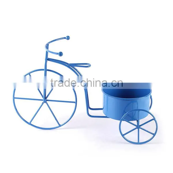 Wrought Iron Garden Bicycle Planters | Powder Coated Metal Planters photo-3