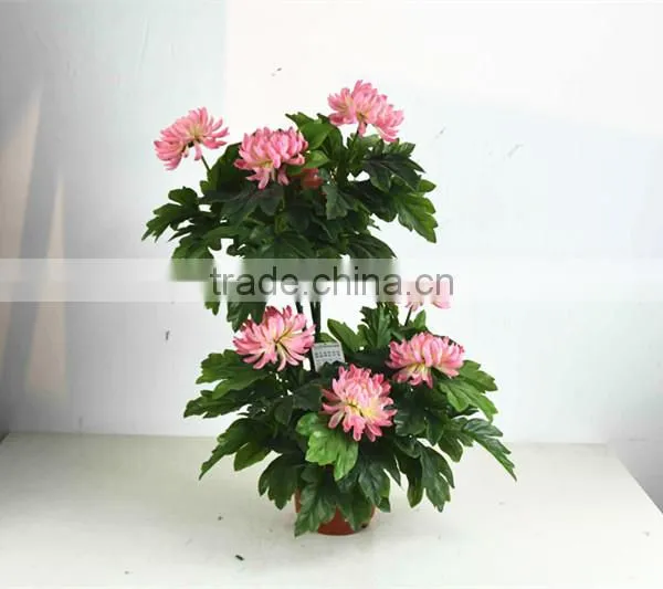 SJ3000102 Indoor Bonsai Peony Flower Plant Plastic Tree photo-4