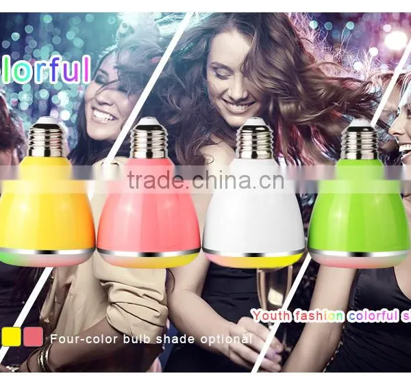 2017 New Products E27 Wireless Led Bluetooth Speaker Bulb With App Remote Color Change photo-5