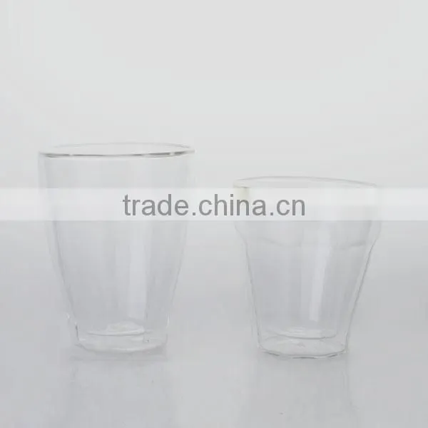 9 oz Heat Resistance Clear Double Wall Tumbler Drinking Glass photo-2