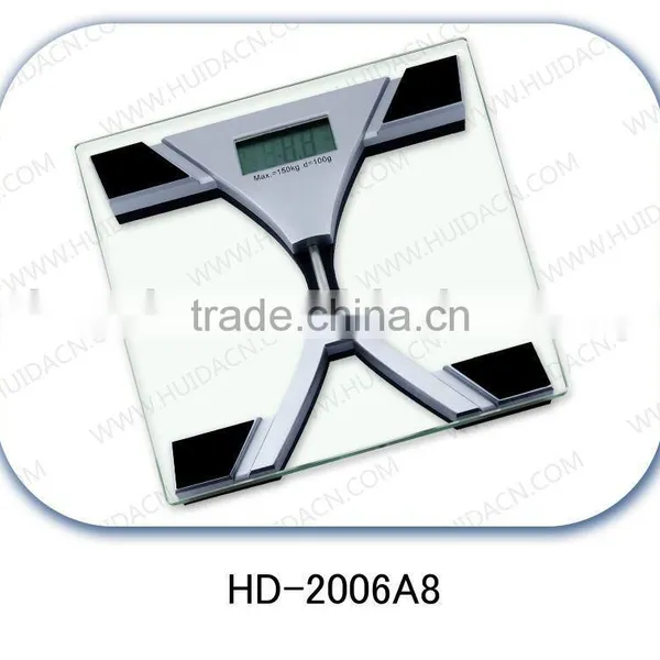 LCD High Quality Glass Electronic Body Weighing Scale