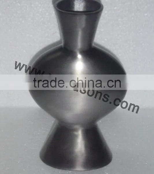 Decorative Metal Vase Hand Made | METAL FLOWER VASE IN HAMMERED photo-2