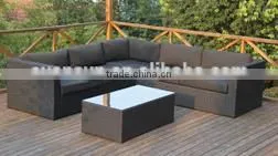 Hot Sale Outdoor Garden 3pcs King Rattan Sofa Sets