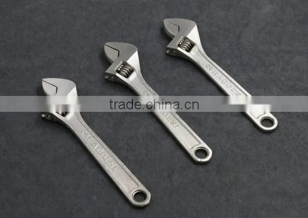 Wide Mouth Tube Live Nickel Plated Spanner Wrench Adjustable Spanner Nut Wrench Pipe Wrench photo-3