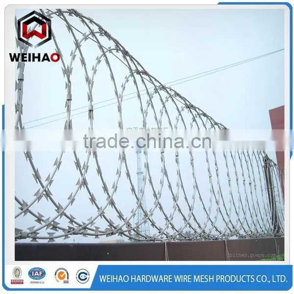 Anping Factory Galvanized Concertina BTO-22 Razor Barbed Wire photo-5
