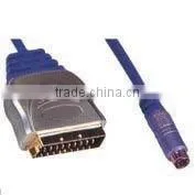 Nickel-plated Scart Cable VK30454