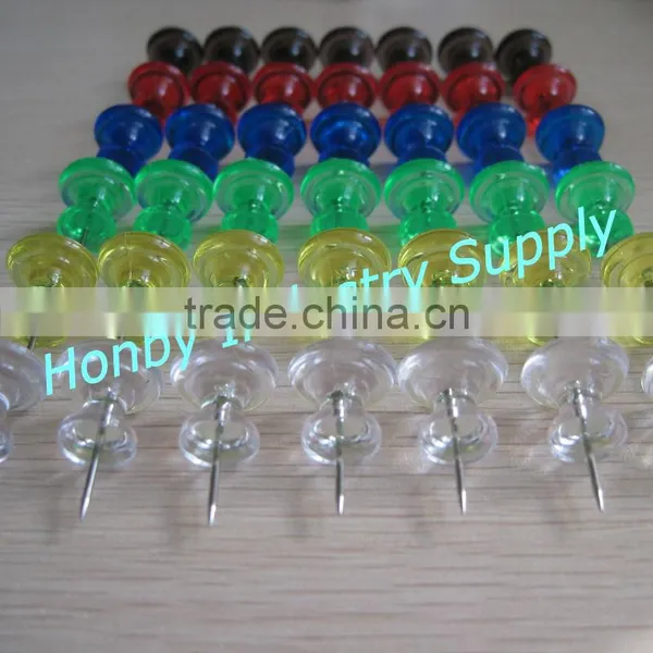 Decorative 26mm Transparent Large Giant Plastic Push Pins photo-2