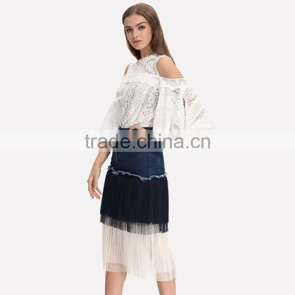 2017 Ladies Summer Casual White Blouse & Top photo-4