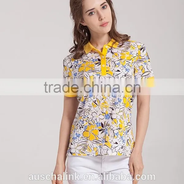 2016 New Designs Lady Colorful Polo t Shirt Factory Price photo-4
