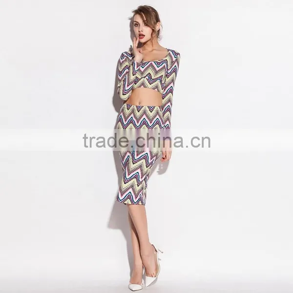 Two Piece Porm Dress Latest Wholesale Dress Designs for Ladies photo-3