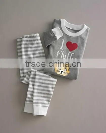 Wholesale Kids Baby Boy and Girl Maching Stripe Bedding Pajamas Sets photo-2