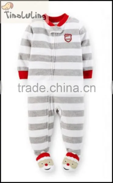 Wholesale 100% Cotton Boys and Girls Winter Pajamas,kids Pajamas With Feet photo-3