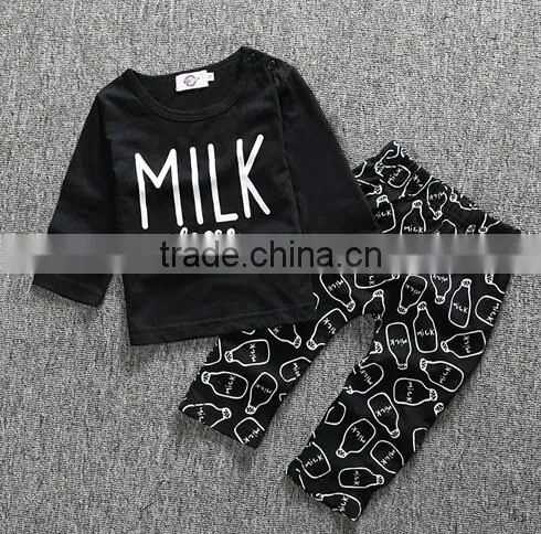 New 2 Piece Baby Clothes Set Girl Pants Blouse Infant Clothing Newborn Baby Clothing Sets Boy Cotton Little Monster photo-5