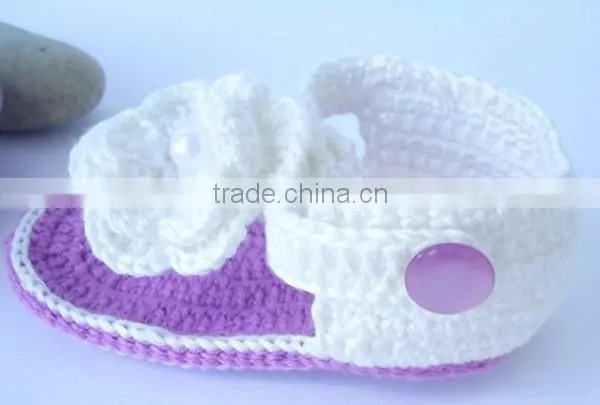 Dropship Hand Crochet Infant&toddler Newest Design Slippers Hot photo-2