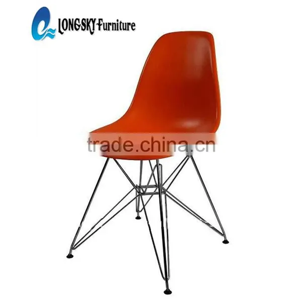 LS-4001A High Quality Cheap Plastic Dining Chair ,outdoor Armless Plastic Chair photo-3