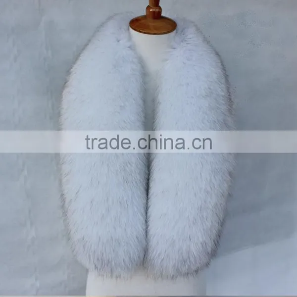 Myfur Natural Large Fox Fur Collar / Fur Trim for Winter Coat/Parka photo-5
