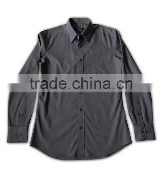 2015 Hot Sell Wholesale Men's Custom Blank Organic Cotton Shirts photo-4