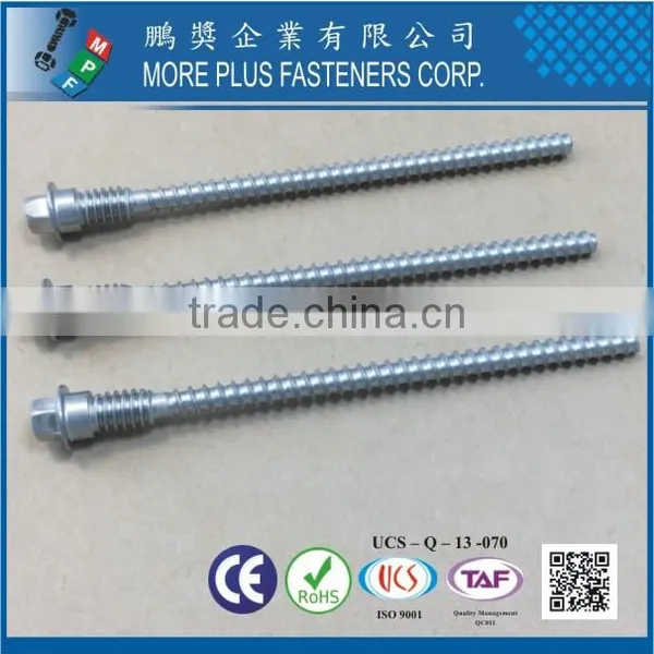 Taiwan 302SS Shoulder Bolt Hex Washer Head T-20 With Shoulder Unfderhead Double Thread Left Hand Thread Tapping Screw Passivated photo-3