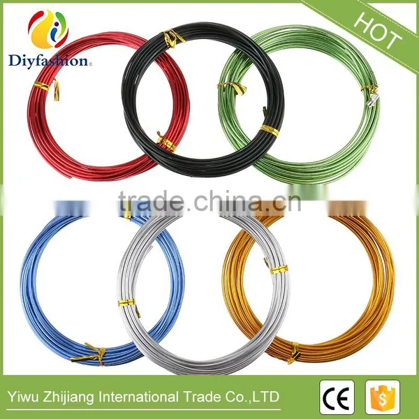 2mm 5m Round Aluminum Wire Jewelry Craft Versatile Painted Jewelry Findings Beads For Jewelry Making DIY photo-3