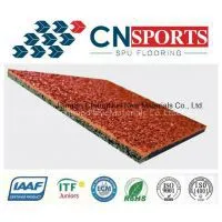 13mm Thickness Breathable EPDM Red Rubber Granules Spu Running Track photo-2