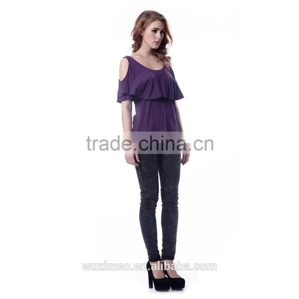 Handmade Printed Best Sell Women's Sheer t Shirt photo-3