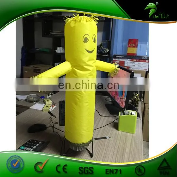 Popular Cheap Small Indoor Inflatable Air Dancer, Yellow Custom Logo Printing Attractive Mini Desktop Tube Man photo-2