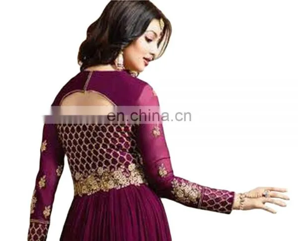 Stylish Party Wear Anarkali Suits Semi Stitched Suits Dress Material 2017 photo-3