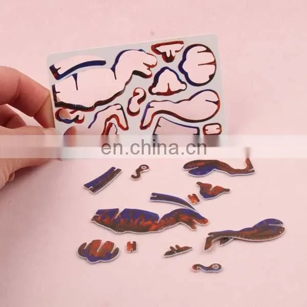 2016 Zhejiang Manufacture New Design Creative Customized Personalized Animals Plastic 3d Puzzles photo-5