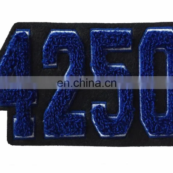 no Minimum Cheap Numbers Letters Custom Chenille Patches photo-5