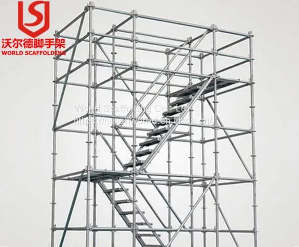 EN Standard Professional Factory High Quality Scaffolding Steel Ladder Stair Case for Construction