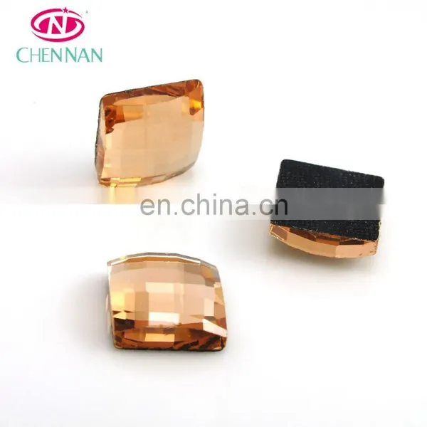 Wholesale Shoes Garment Accessories 2*4mm Non Hot Fix Rectangle Crystal Flatback Rhinestone photo-3