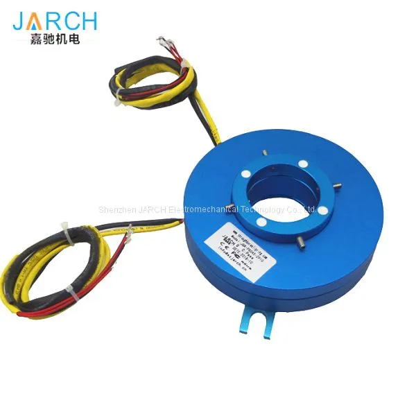 45mm Flat Through Bore Slip Ring Flanges Pancake Slipring photo-2
