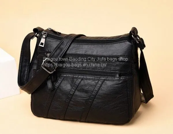 2019 Stonewash Handbag Wash Lady Bag Black Lady Sling Bag photo-2