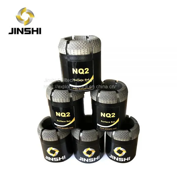 NMLC diamond core bit face discharge 7 steps surface set diamond bit