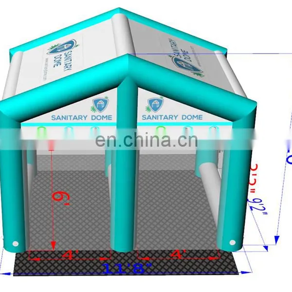 Portable Double Lanes Decontamination Sterilizer Inflatable Disinfection Ultrasonic Humidifier Tunnel for Wholesale photo-4
