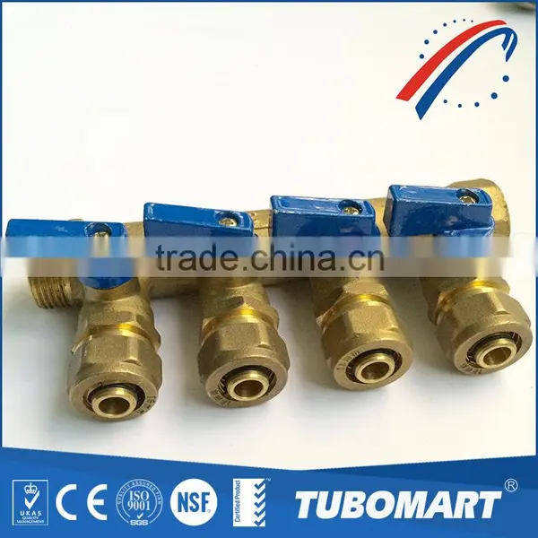 Heating & Plumbing Systems Natural Color Pex al Pex Pipe 5 Way Manifold With Valve photo-4